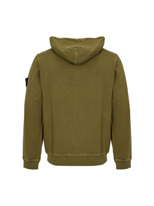 Felpa 6100032 in cotone mafile' Old Effect Military Green STONE ISLAND | 6100032S0060V015G